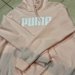 Puma Light Pink Pullover Hoodie